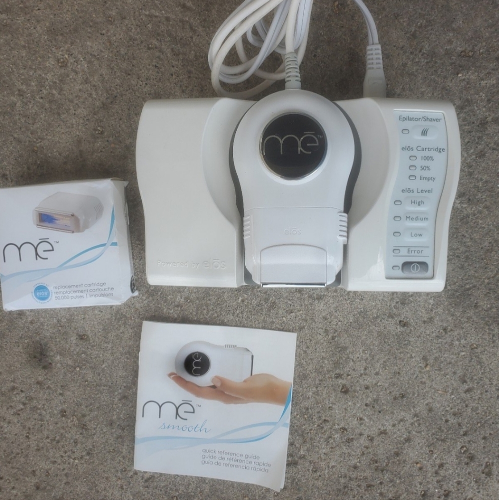 2pc Me Elos Smooth Permanent Hair Device & IPL Replacement Cartridge 50,000